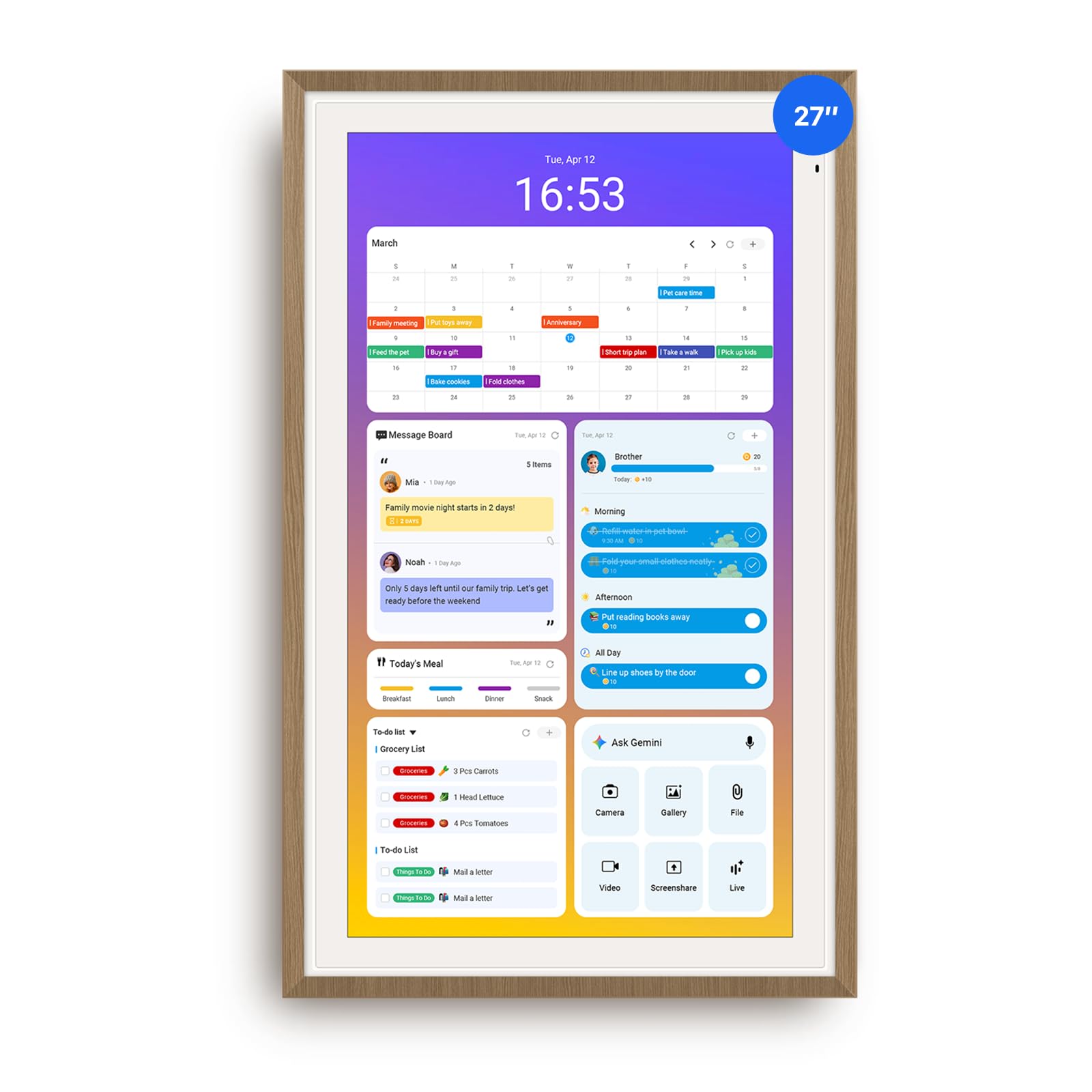 Apolosign 27-inch Digital Calendar