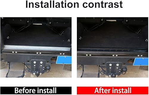 Miniatura 2 de YIWANG Para Land Rover Defender 90 110 130 2004-2018 aleación de aluminio trasero interior parachoques cubierta cubierta embellecedor pegatinas