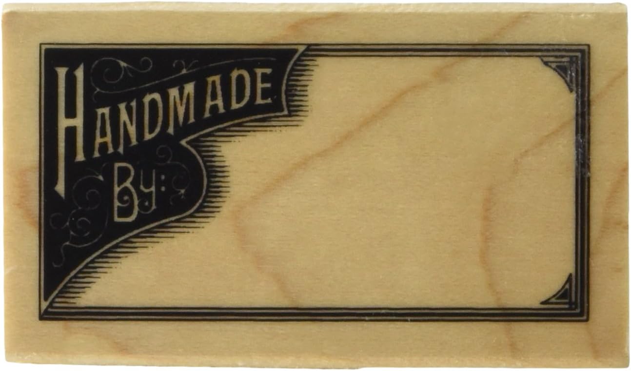 InkadinkadoMounted Rubber Stamp 1.5 x 2.5-inch-Handmade by