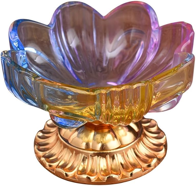 琉璃供果盘水果盘家用佛前供奉仙家供盘佛具 Buddha Utensil 用品大全小果碟寺庙用 Home Decorations, Feng Shui Decorations Bring Good Luck, Fortune ，hangingornament