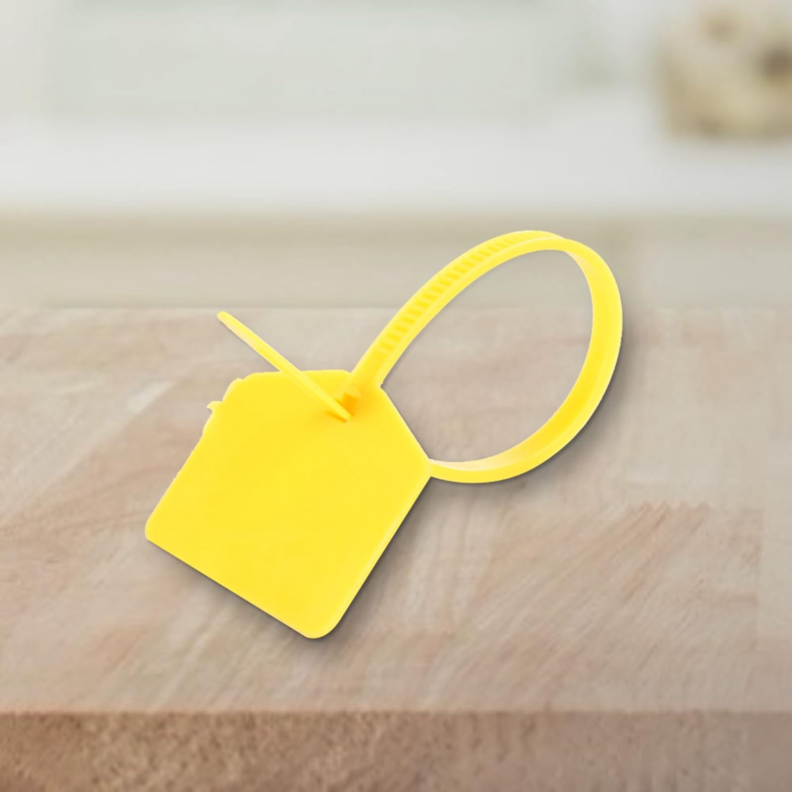 Etichetta Autobloccante, 100Pcs 120mm Fascette Di Plastica Usa E Getta Fascette Autobloccanti Etichetta Etichetta Borsa Valigia(giallo - 4