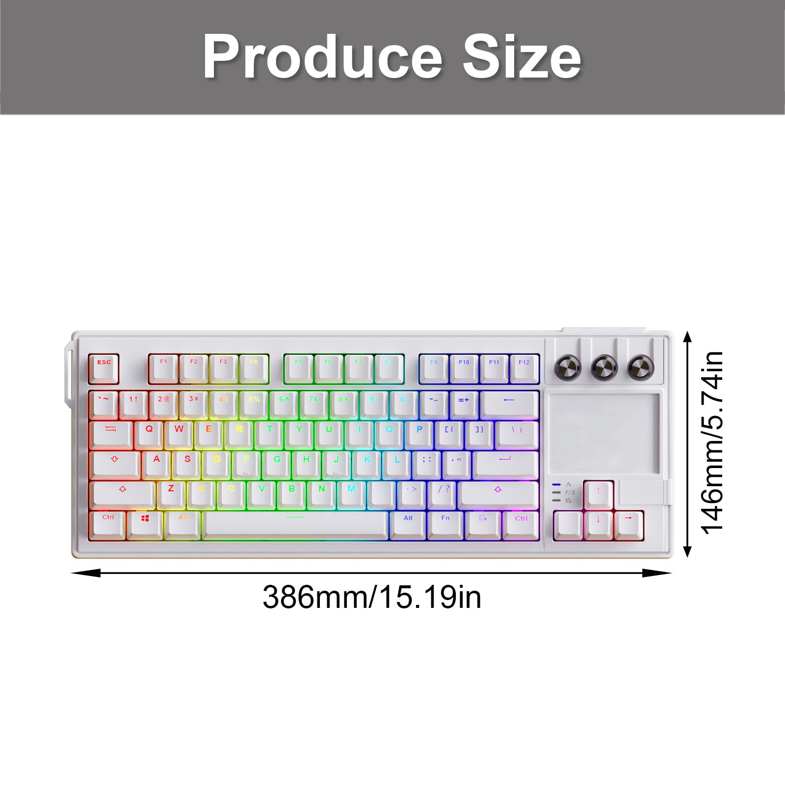 Basis-LCD-Eingabegerät mit visuellem Display und geräuschabsorbierenden Decken für eine konzentrierte Umgebung, anpassbarer Displaygriff-Tastensatz