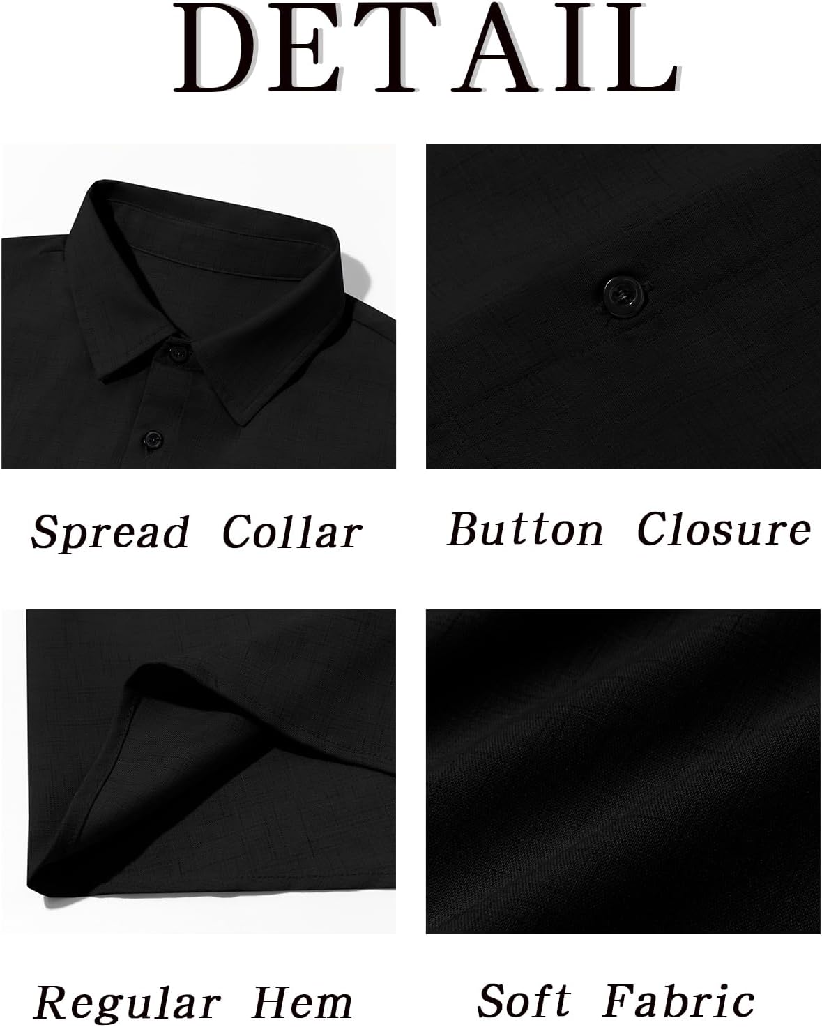 Runcati Mens Linen Button Down Shirt Short Sleeve Casual Lightweight Summer Beach Shirts Vacation Wedding Tops - Image 5