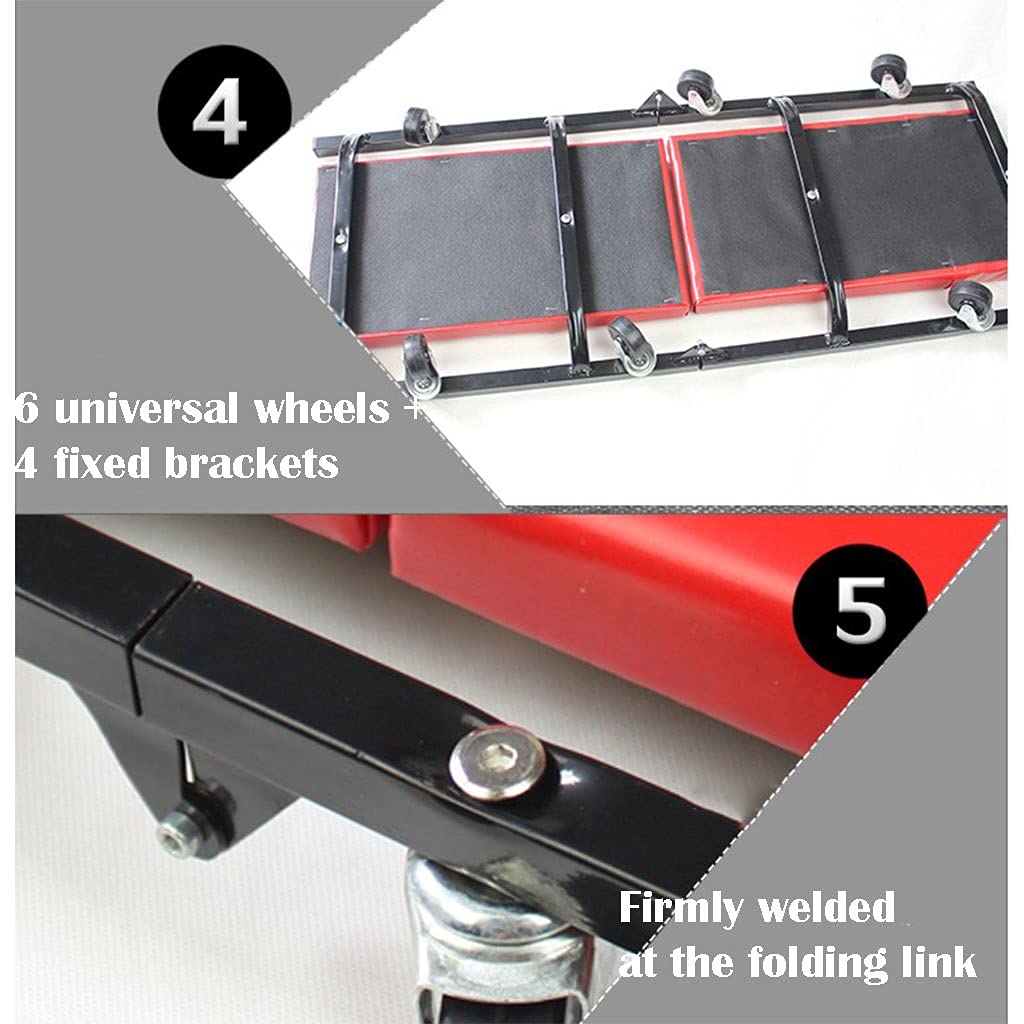 CCLIFE Rolplank voor auto, werkplaats, rolstoel, 102 x 48 x