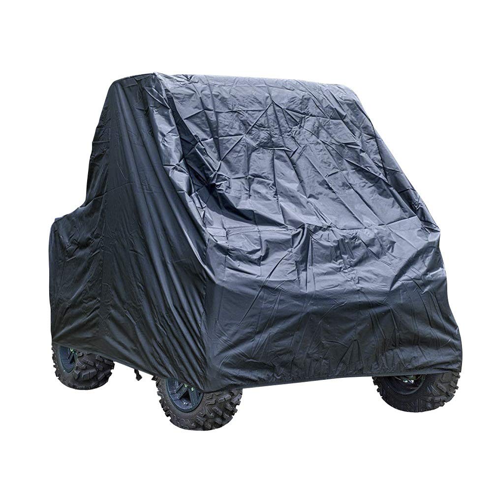 Moto Rradab Deckung,Motorrad Abdeckplane 290x150x190cm XXXXL 210D wasserdichte Regen Schnee Staub UV Proof-Schutz-Motorrad Fahrzeug Scooter ATV UTV Motorabdeckung Abdeckungen