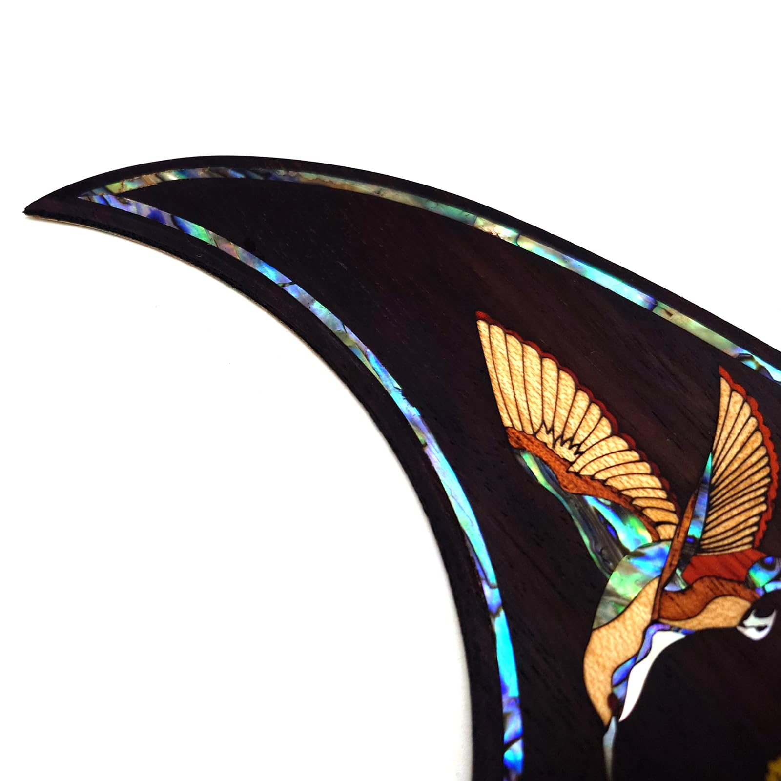 Guitar Pick Guard, Battipenna in abalone in palissandro autoadesivo for Chitarre acustiche folk D-45 Taylor(17)