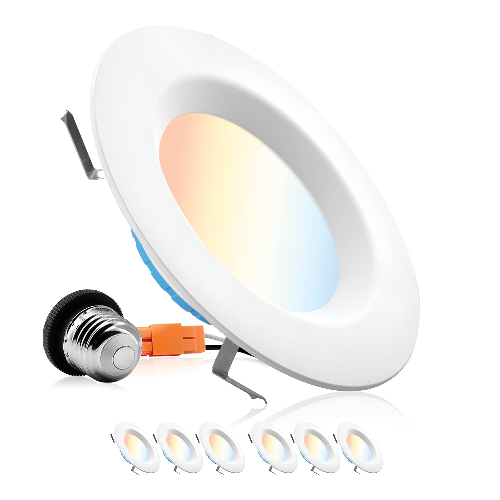 5whwi　5 PARMIDA (6 Pack) 5/6 Inch 5CCT LED Recessed Lighting