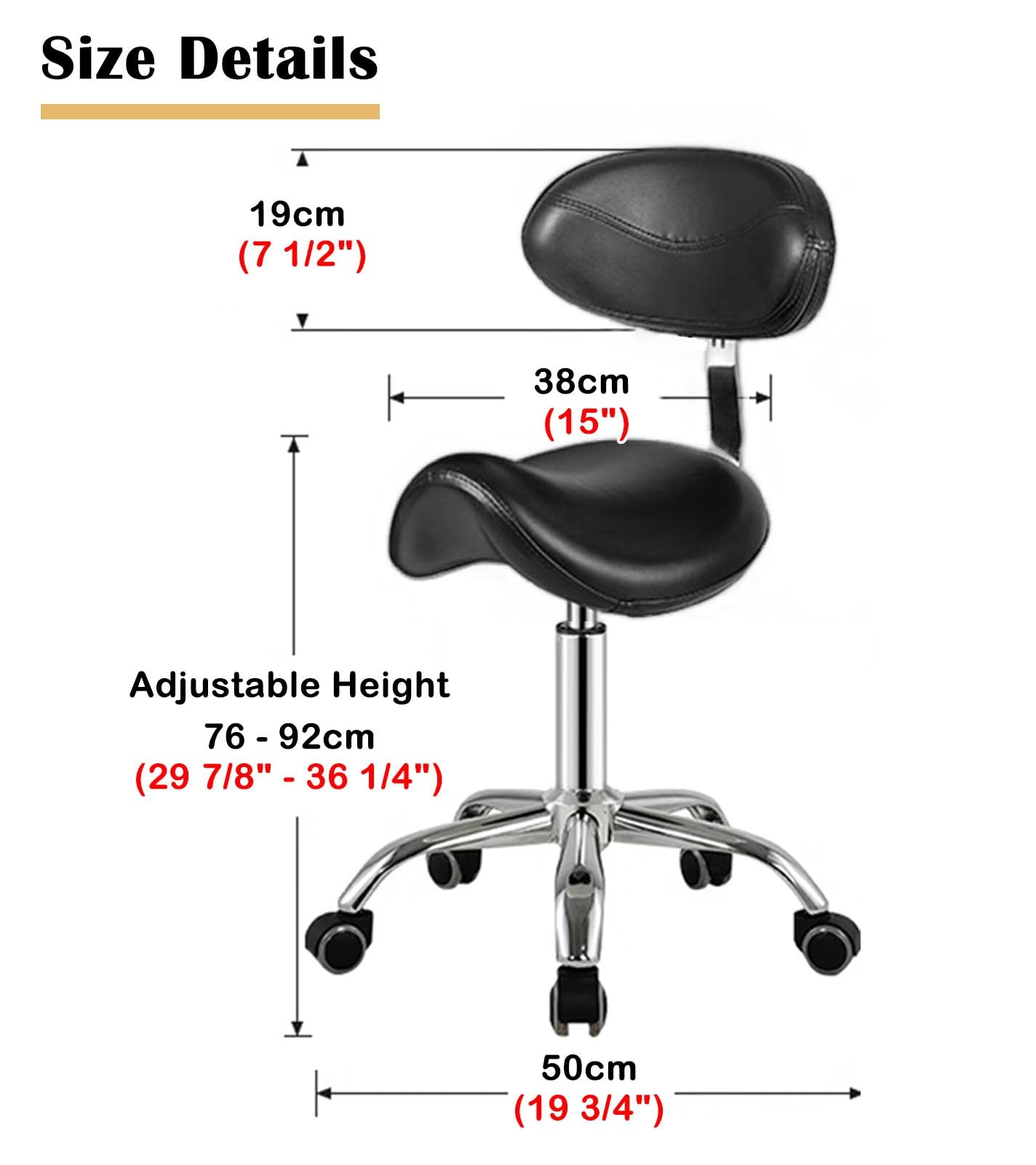 Bardzo wysoki stołek podsiodłowy do biurka stojącego, regulowany, 76 cm do 91 cm, krzesło biurowe z kółkami i podparciem pleców, ergonomiczne, czarne, do domowego biura