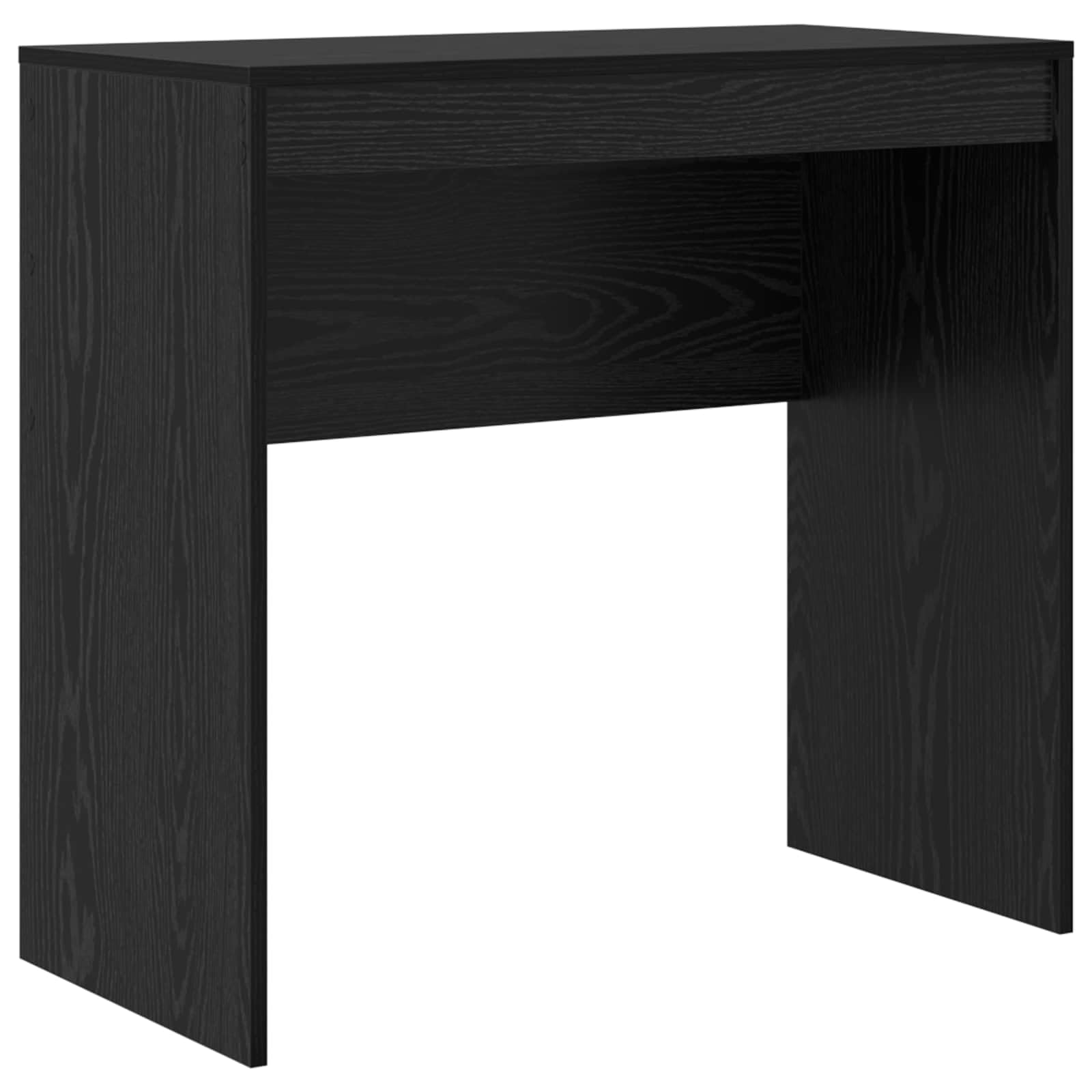 Schreibtisch mit Schubladen und Regal in Schwarz Eichen-Optik, 125,5 x 40 x 127 cm, Holzwerkstoff, 2-teiliges Set für Büro, Homeoffice, Arbeitszimmer mit Stauraum und Ablage
