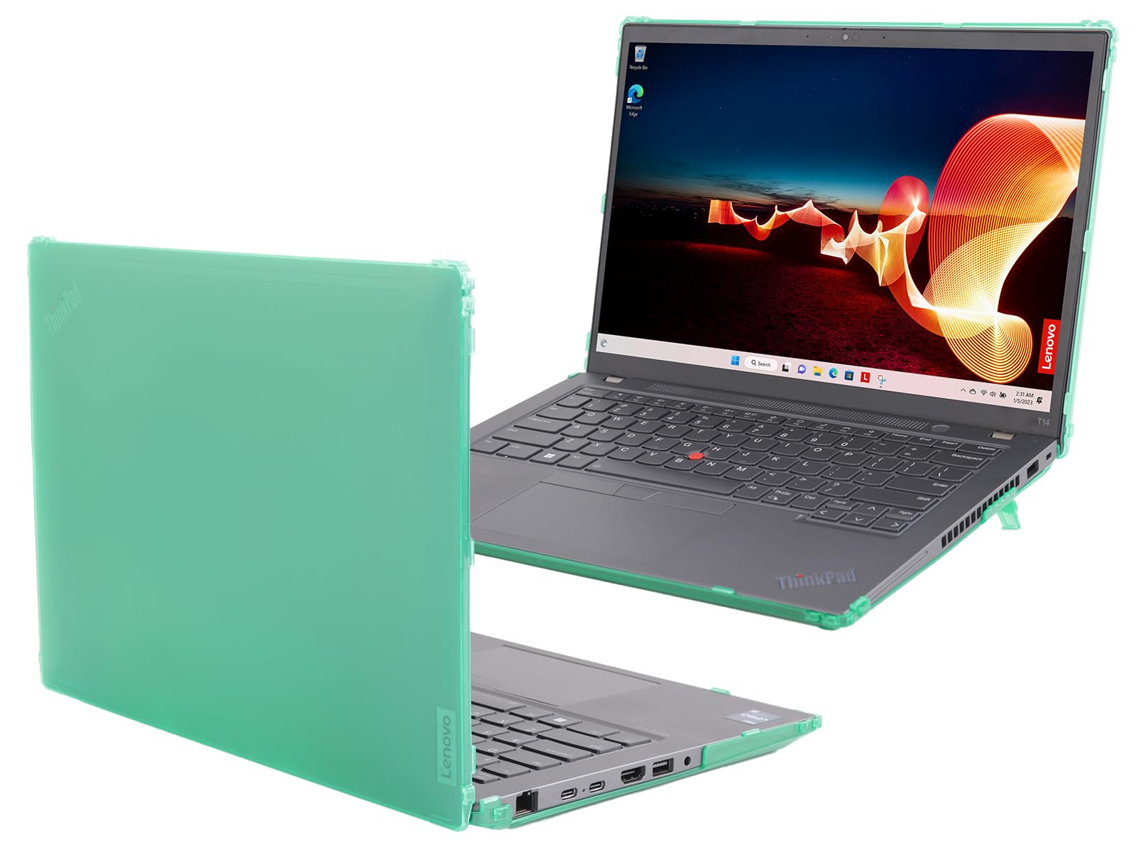 mCover Hard Case ONLY Compatible for 2023-2024 14" Lenovo ThinkPad T14 Gen 3 / Gen 4 Windows Notebook PC (with 180° Hinge, NOT Fitting Any Other