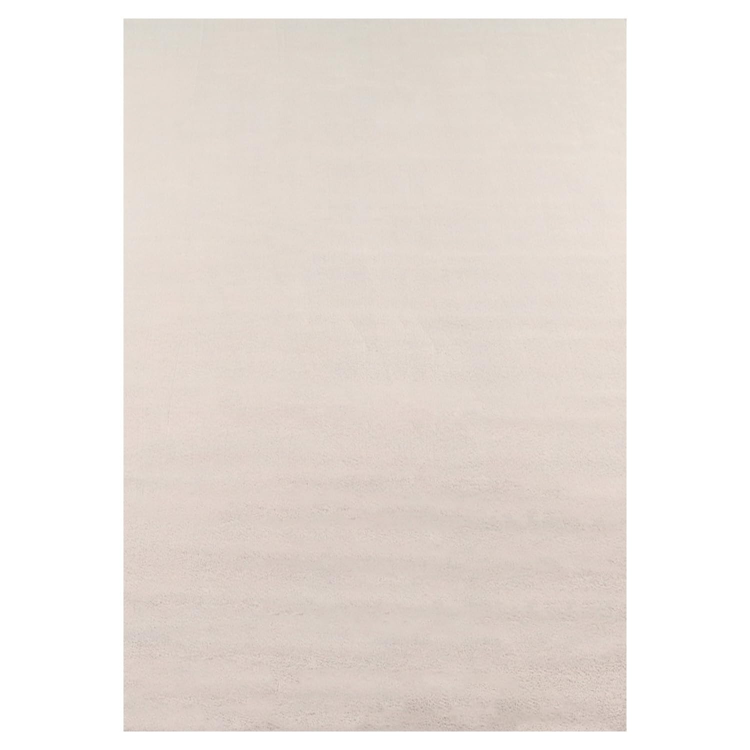 Teppium Tappeto per Soggiorno 200x300 (200x290 cm) Crema Lavabile, Pelo Corto, Moderno Design Monocromatico - Tappeto Lavabile Antiscivolo Extra Morbido e Fluffy per Cucina, Camera da Letto