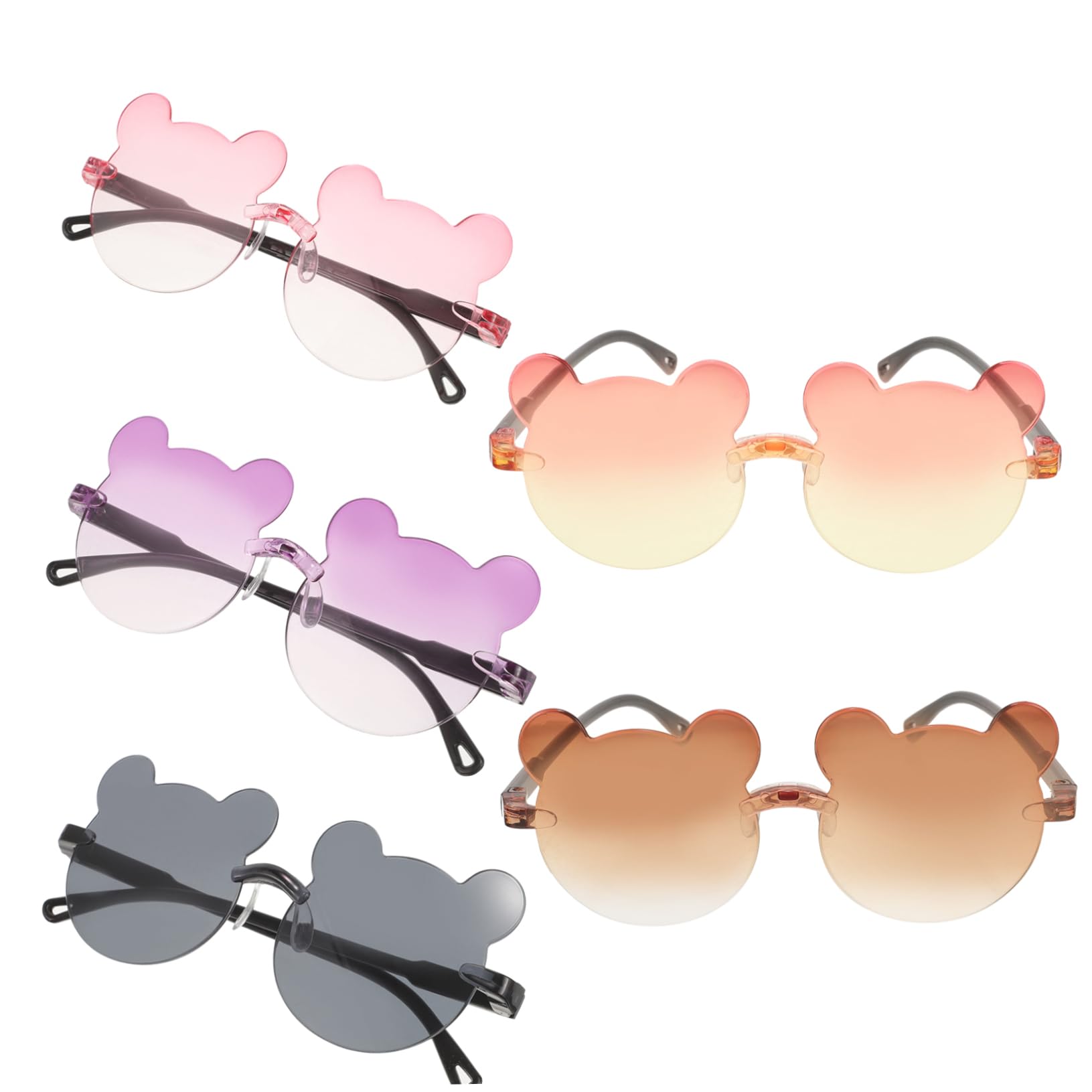 VANZACK Adorable Kids Sunglasses 5pcs Party Glasses Uv Protection Fashion and Fun