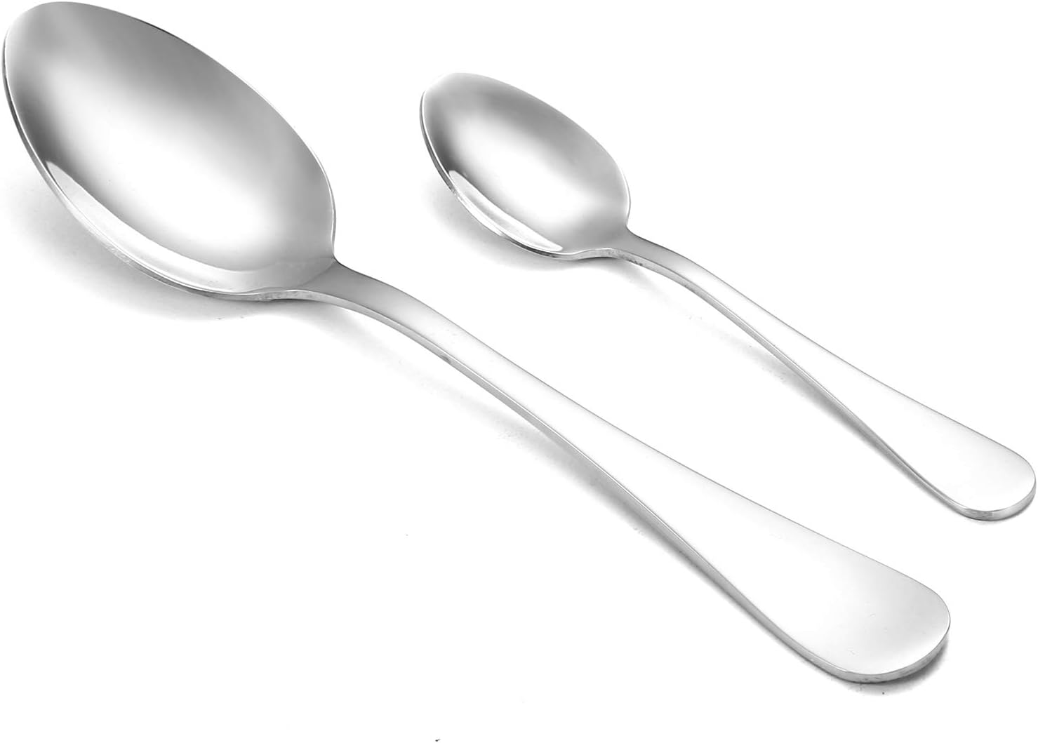 Stainless Steel Flatware Set of 20-4 Dinner Knives, 4 Dinner Forks, 4 Dinner Spoons, 4 Teaspoons，4 Teaspoons- Durable, Polished Silverware Set for Home, Restaurant, Catering, Party