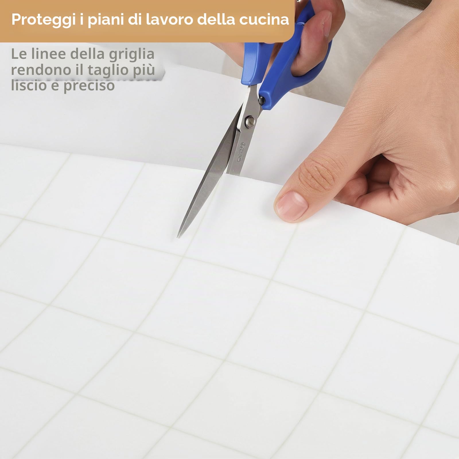 Toski Tappetino Silicone, 60x40 cm Sottopentola Silicone, Impermeabile e Antiscivolo Tappeto Scrivania, Tappetino Macchina Caffe, Tappetini Resistente al Calore per Piano di Lavoro Cucina, Bianco