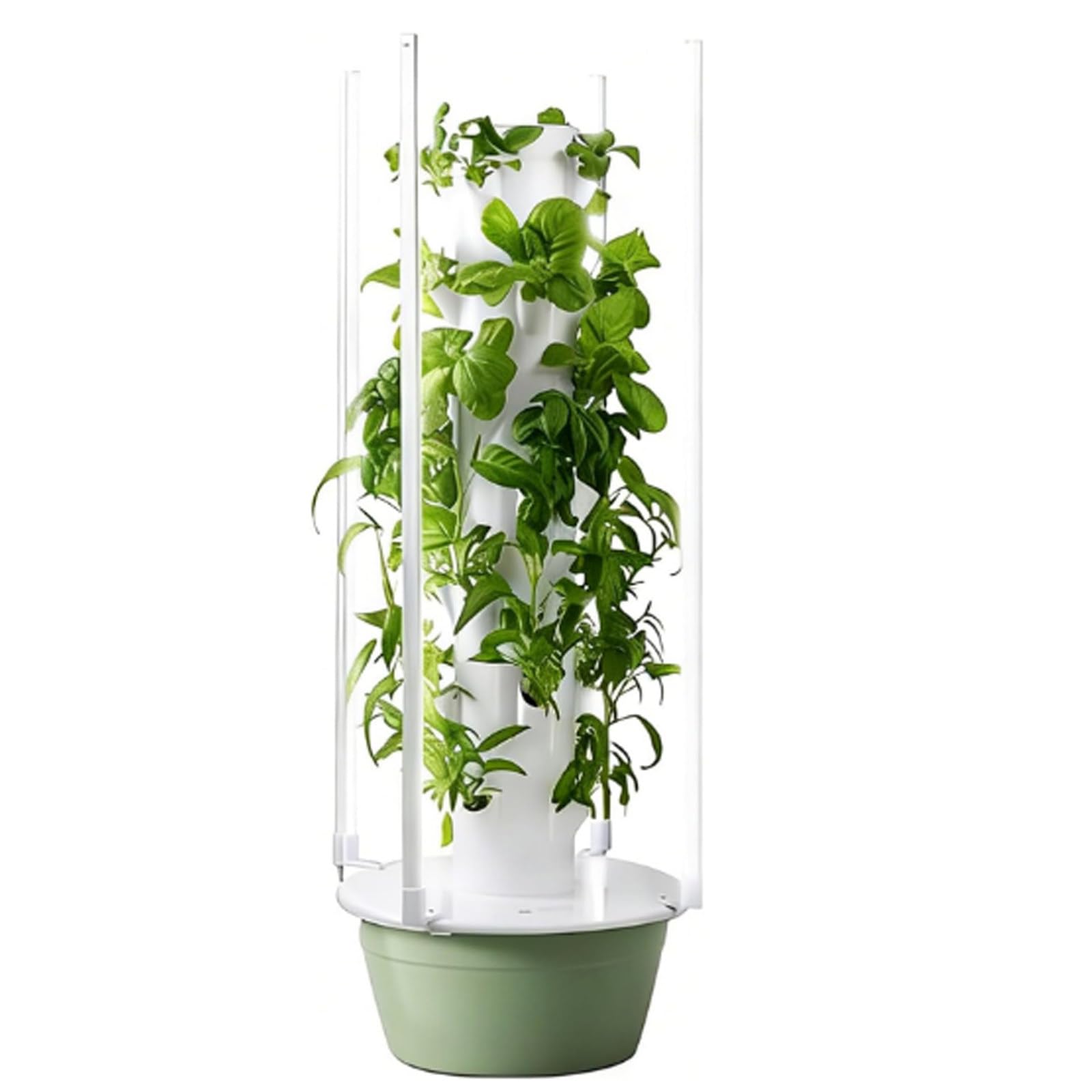 XygZythror Polytunnel Tower Systems Hydroponics Growing Systems Vertical Tower, Vertical Hydroponic Grow Tower Aeroponic Tower, Hydroponics Growing System Kit 7层