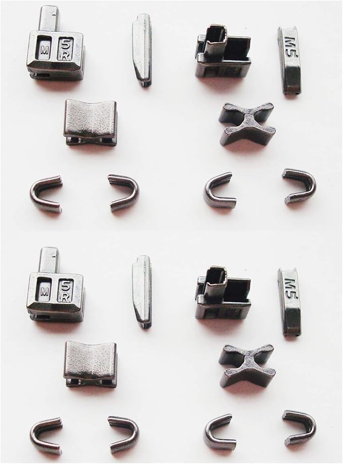 20 pcs 5 Metal Zipper Retainer Insertion Pin Zipper Box
