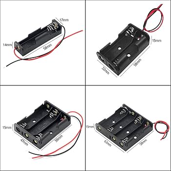 Amazon | 単3電池用 電池ケース 8個セット 1.5V 電池ボックス 1