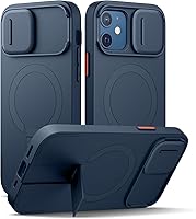 Vista 70 de SURITCH Funda para iPhone 14 Pro Max con cubierta magnética para cámara deslizante y soporte ajustable, compatible con MagSafe, funda protectora
