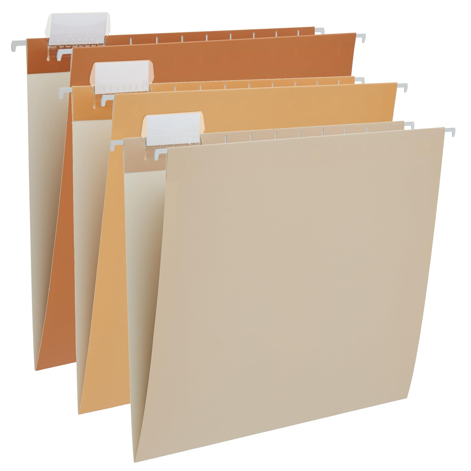 Y YOMA 6 Pack Gradient Hanging File Folders Letter Size Decorative Hanging Folder Pretty File Folder Organizer for Filing Cabinet Office Home with 1/5