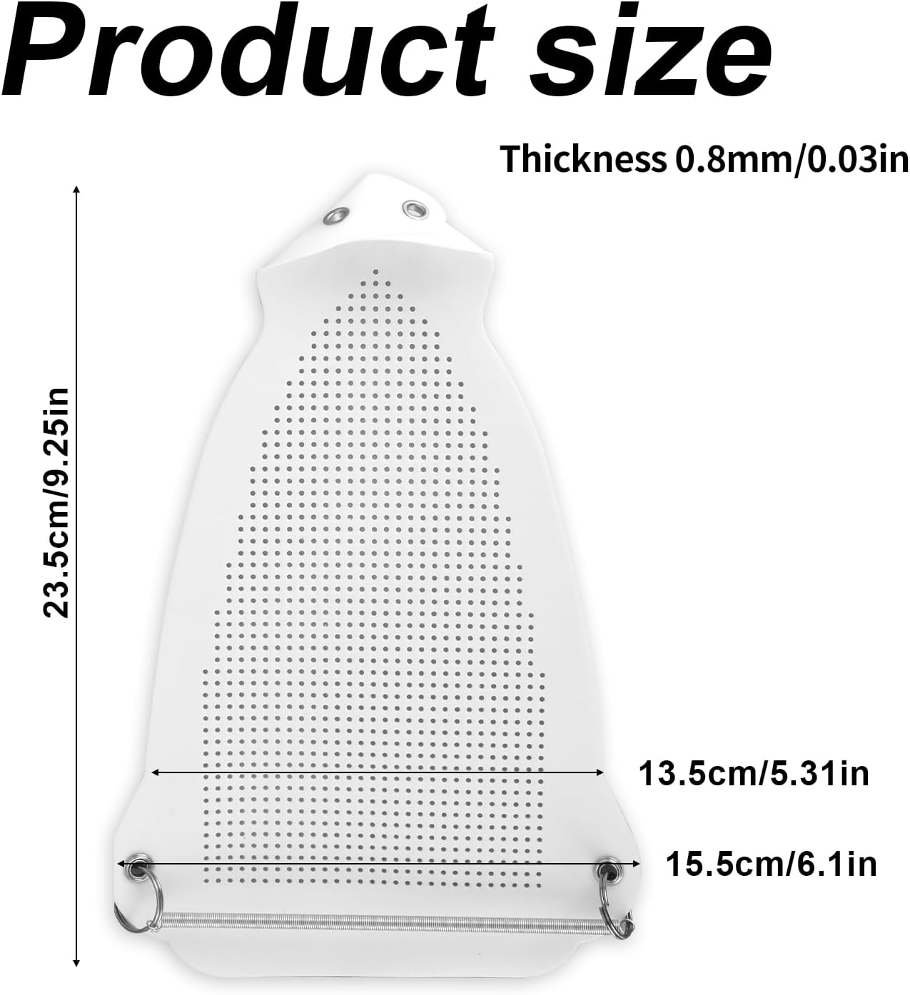 Penitue 2pcs Iron Protective Cover, Breathable Heat Resistant Iron Shoe Cover Protect Clothes Prevents Fabric Burns & Sticking (0.8mm)