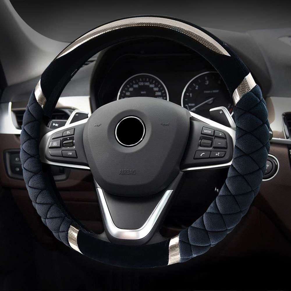 Lenkradhülle Für Fiat 124 Spider - Leder Carbon Optik In Schwarz