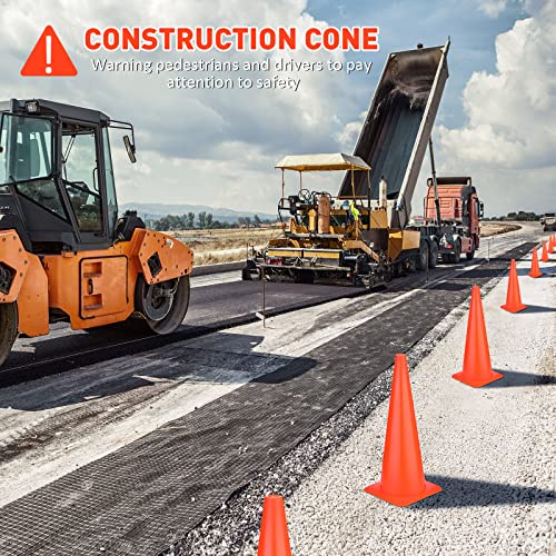 Image of 12 Pcs Traffic Cones Parking Cones Bulk,19 Inch,Orange