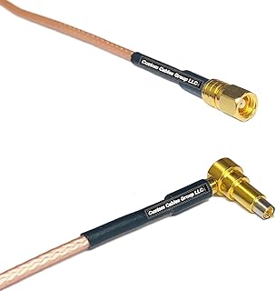 0.5 feet RG316 SMC Female to MS-156 Male Angle RF Pigtail Coaxial Cable