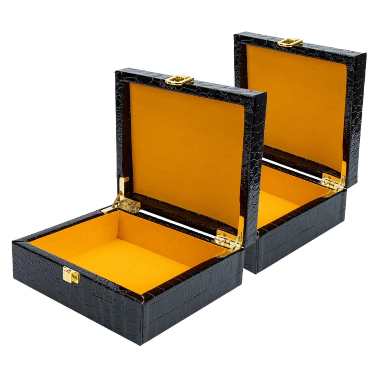 Coffret de cigares portable en cèdre 2 pièces avec poignée boîte de voyage élégante