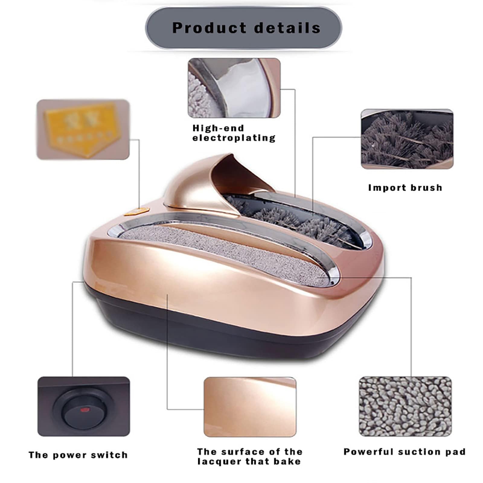 Pulisci scarpe automatico con tecnologia a induzione intelligente per una pulizia efficace della suola a casa o in spazi pubblici