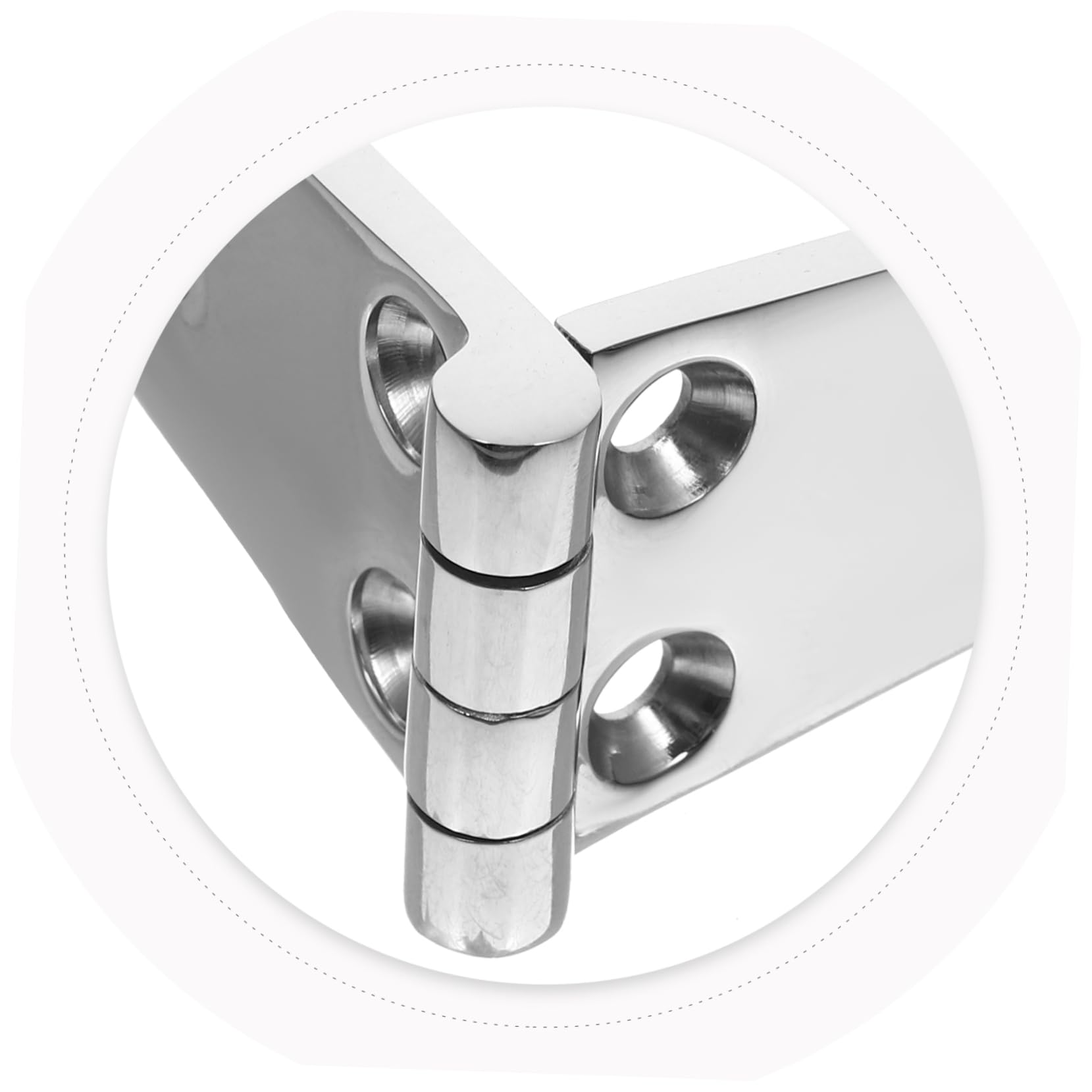 HEALLILY 38x102mm Loft Hatch Hinge Stainless Steel Marine Hinge Durable for Door