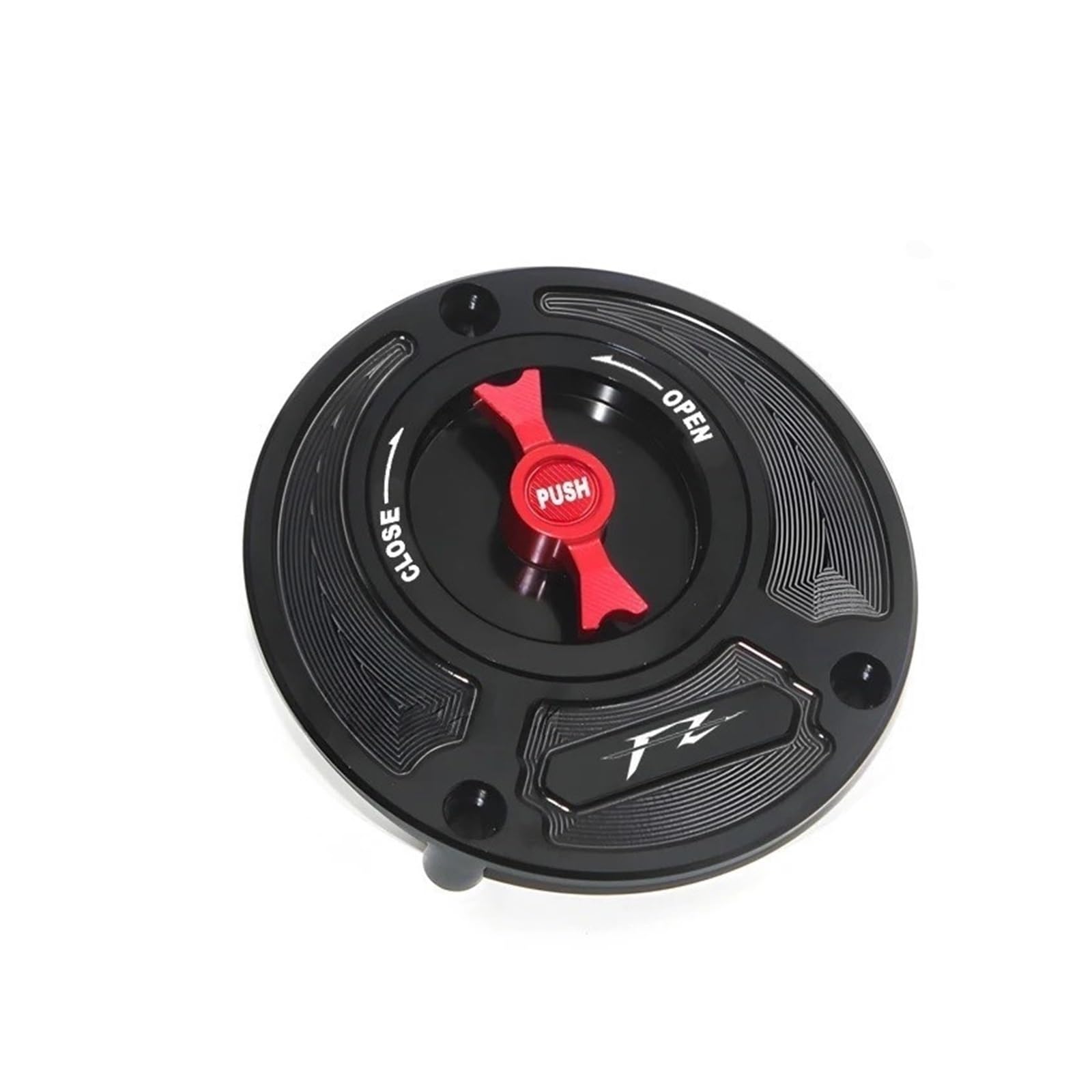 Tappo Serbatoio Tappo Serbatoio Gas Per YAM&AHA YZF R1 R6 R3 R15 MT-03 | Apertura Rapida Senza Chiave Con Pressione E Rotazione, Alluminio CNC T6 6061, Finitura Lucida Per YAM&AHA