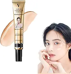 Base de corretivo Fv, base de cobertura total, corretivo duradouro, base Fv Tender The Skin Foundation, corretivo Fv Facial Blemish Concealer Base de mudança de cor, (natural)