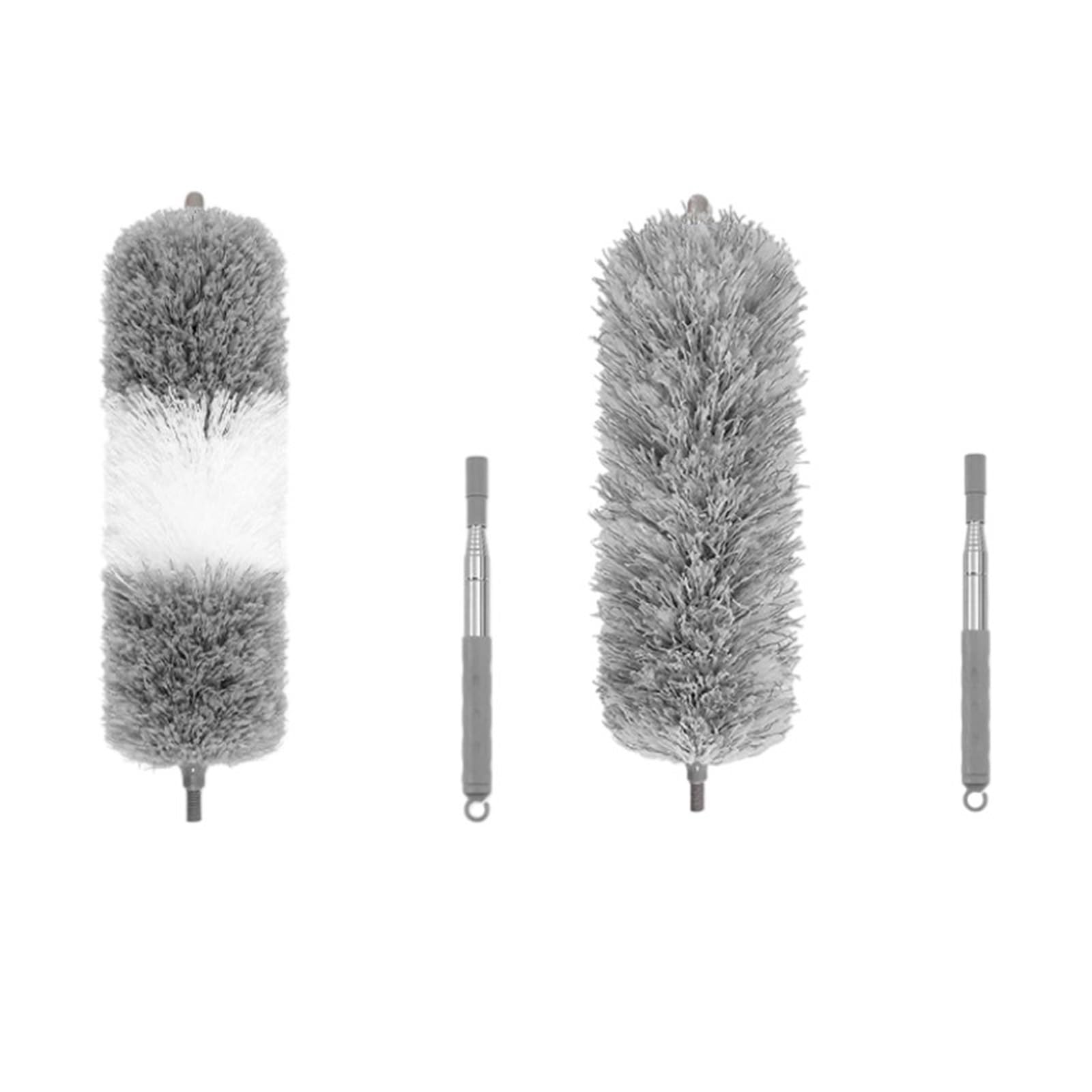 Duster Microfiber Feather Duster Extendable with Extra Long Pole Bendable Head Handle Dusters for Cleaning Ceiling Cars(Ws 140cm 2pcs)