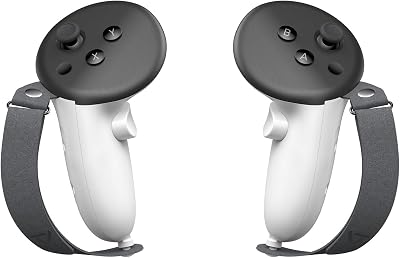 PRISMXR Poignées de contrôleur compatible avec Meta Quest 3/3S, dragonne souple réglable qui s’adapte à différentes tailles de main (convient pour Carina D1/ Carina D1S)