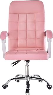 DGHJK Sedie Sedia da Ufficio con Schienale Medio Sedia da Scrivania per Computer Sedia Girevole in Pelle Lady Comfort Poltrone Ergonomiche Sedia Inginocchiata