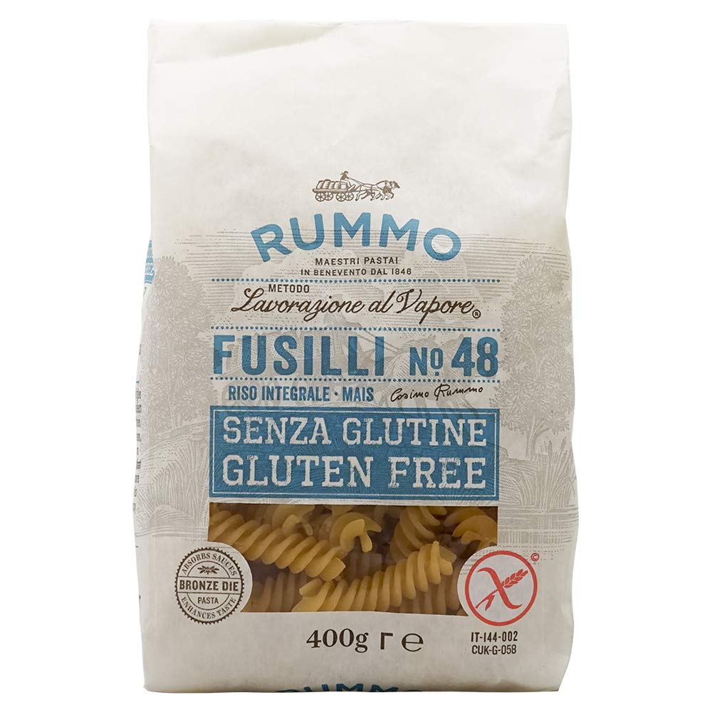 Rummo - Fusilli n.48 Bronce Dibujado - 12 Paquetes de 400 g