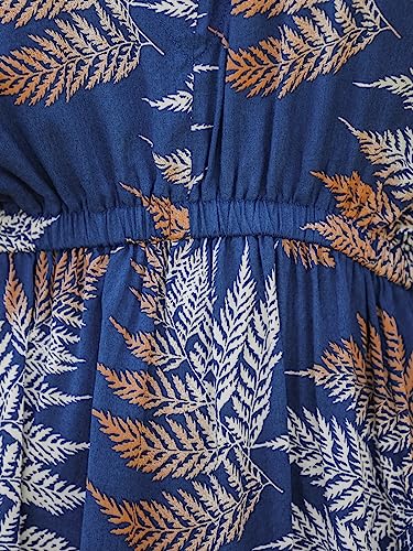 Image of CUPSHE Women's Swimsuit Coverup Dress Short Sleeve Casual Summer Printed Beach Cover Ups Sundress