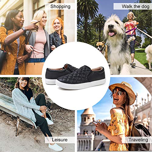 STQ Loafers for Women Memory Foam Slip On Sneakers Comfort Fall Shoes - Image 3