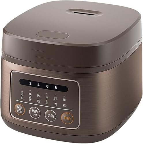 Mini olla arrocera, 8 tazas crudas pequeñas, portátil de 4 litros para 1-3 personas, cocinar y cocinar al vapor verduras saludables, arroz adecuado,