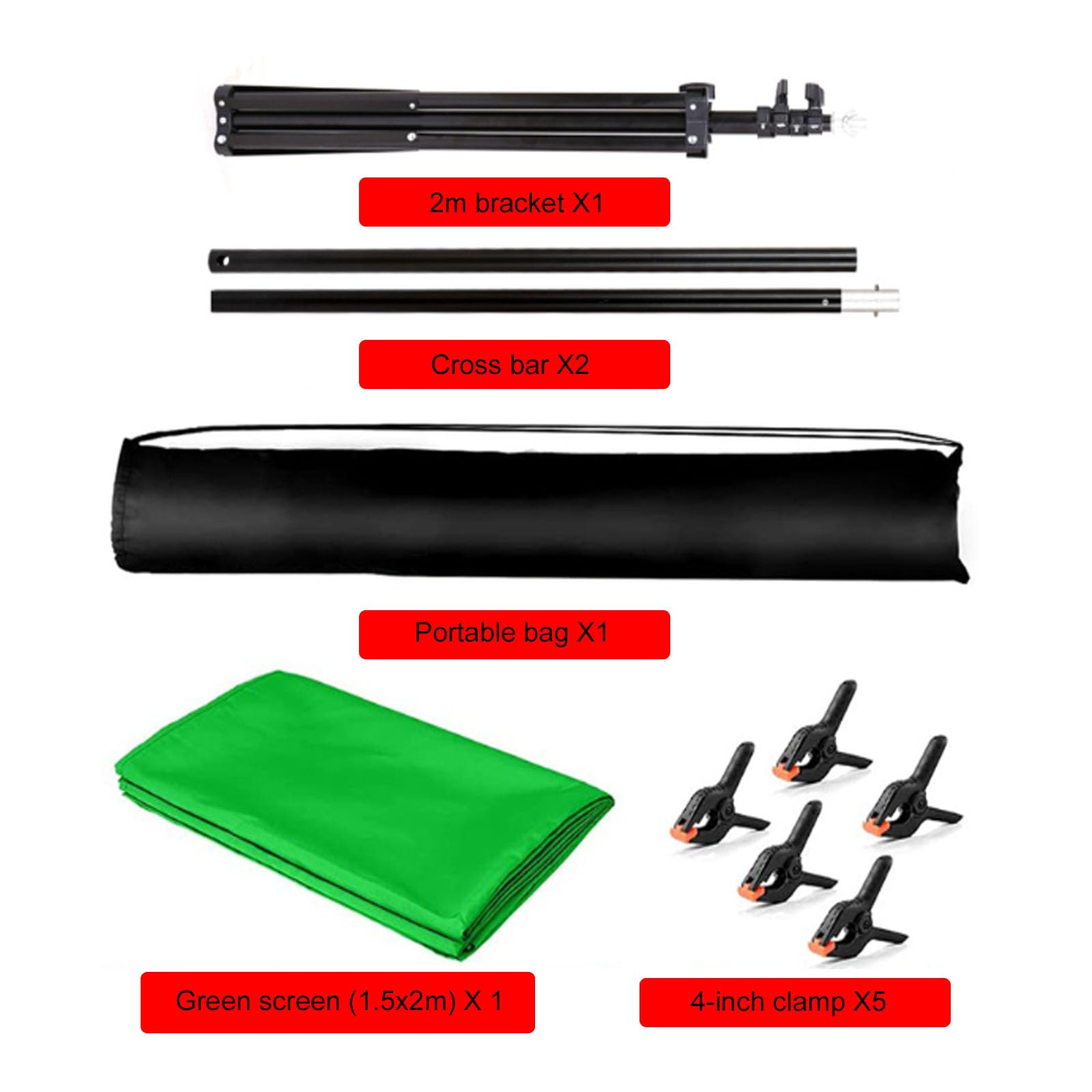 T-Type - Sfondo per foto, 2 x 1,5 m, resistente, con supporto, altezza regolabile, supporto per sfondo fotografico, per feste, matrimoni, cabine fotografiche, fiere commerciali (bianco)