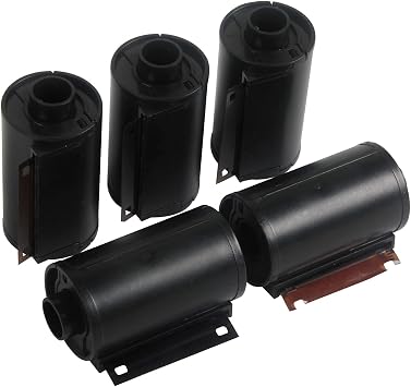 Assorted 5X Reloadable Empty Canister Cassette Case for Kodak Fuji Agfa 135 35mm 36EXP Vintage Hand Roll Pan Film Negatives 5x135HSKJJZ