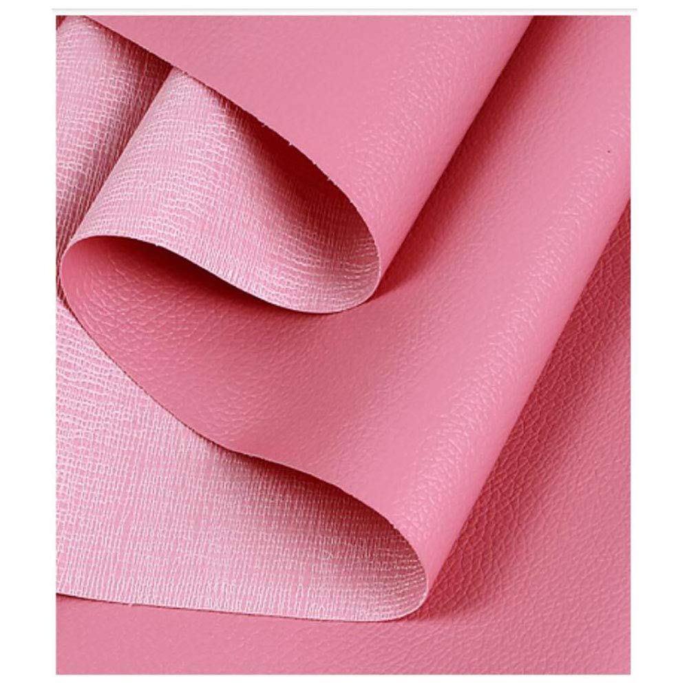 Material de tela de piel de vinilo, tela de polipiel, material de tela de tapicería, tela de cuero por metro, textura de lichi, impermeable (1,38 x 1 m)