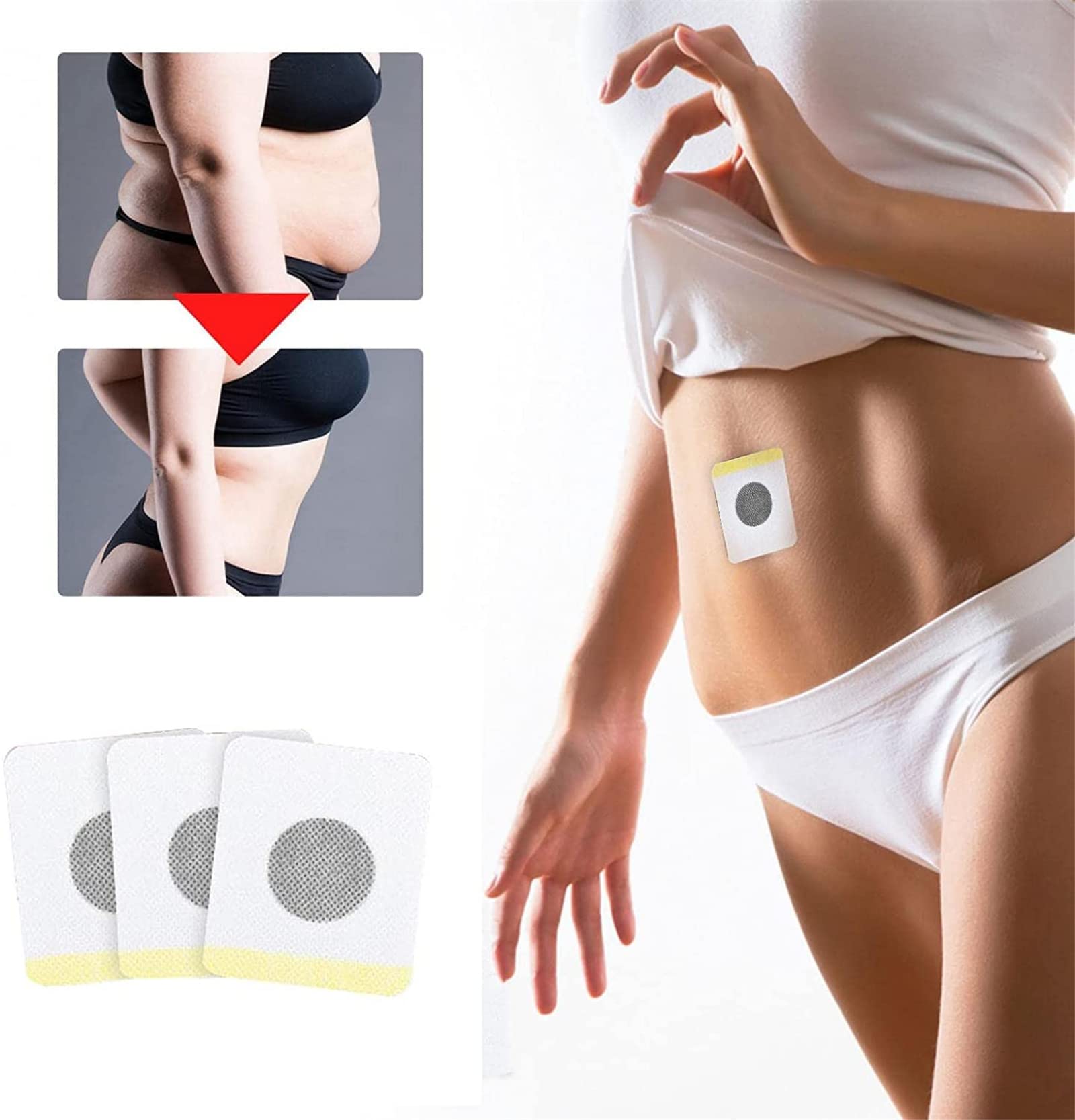 30/60 pz efficace antico rimedio sano pancia Pellet, adesivo per ombelico artemisia, De_tox dimagrante pancetta, patch per ombelico a base di erbe per uomini e donne (2 scatole/60 pezzi