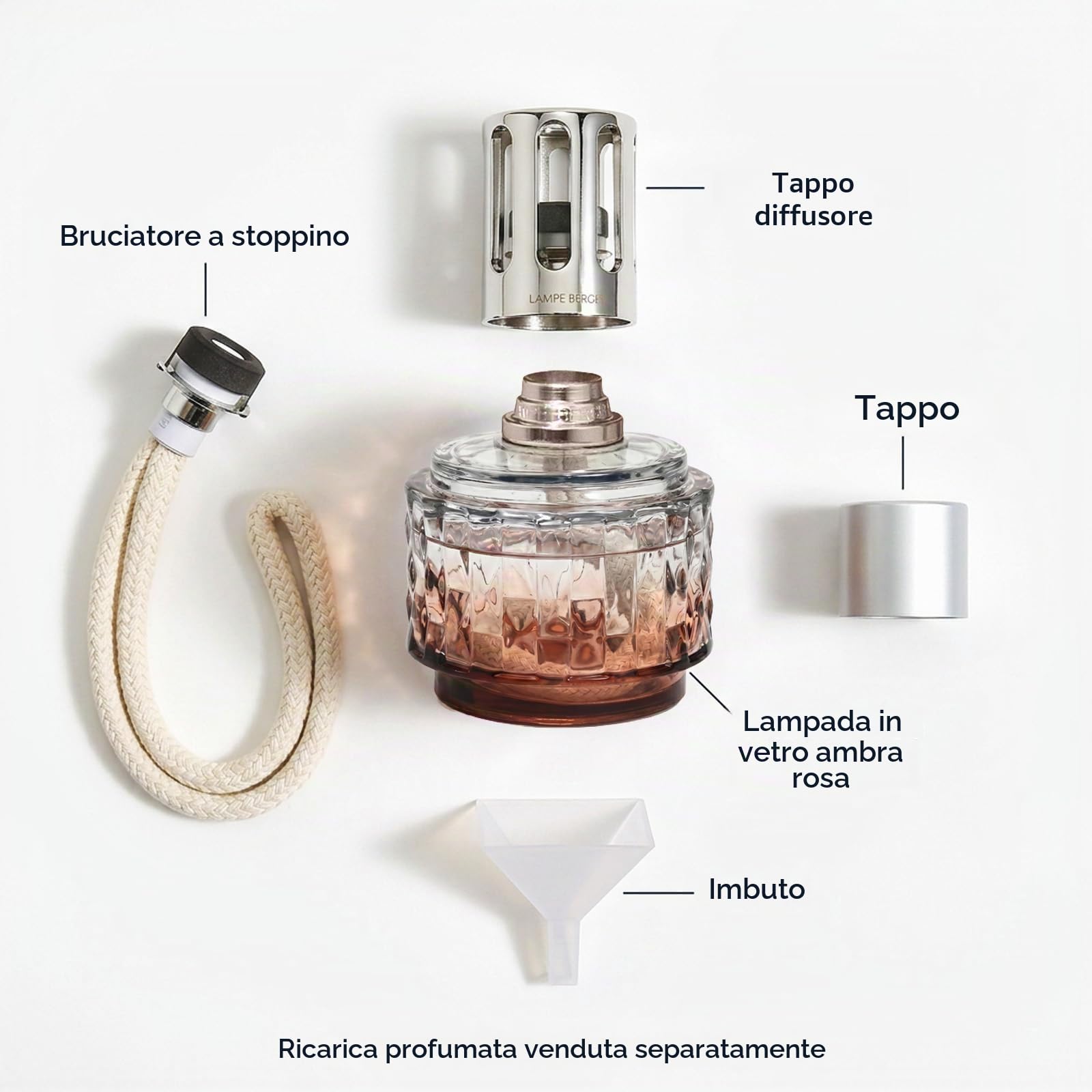 MAISON BERGER - Ambra Rosa Variazione Lampada Berger