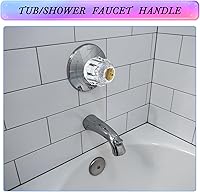 Vista 7 de Dreyoo Mango de grifo compatible con Delta Faucet RP2391, kit de manija de perilla transparente simple con orificio de desplazamiento