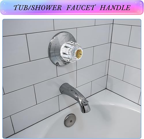 Miniatura 7 de Dreyoo Mango de grifo compatible con Delta Faucet RP2391, kit de manija de perilla transparente simple con orificio de desplazamiento para