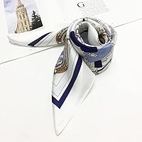 Vista 80 de FONYVE - Pañuelo de satén sedoso de tamaño mediano para mujer, cuadrado, 27.5 x 27.5 pulgadas