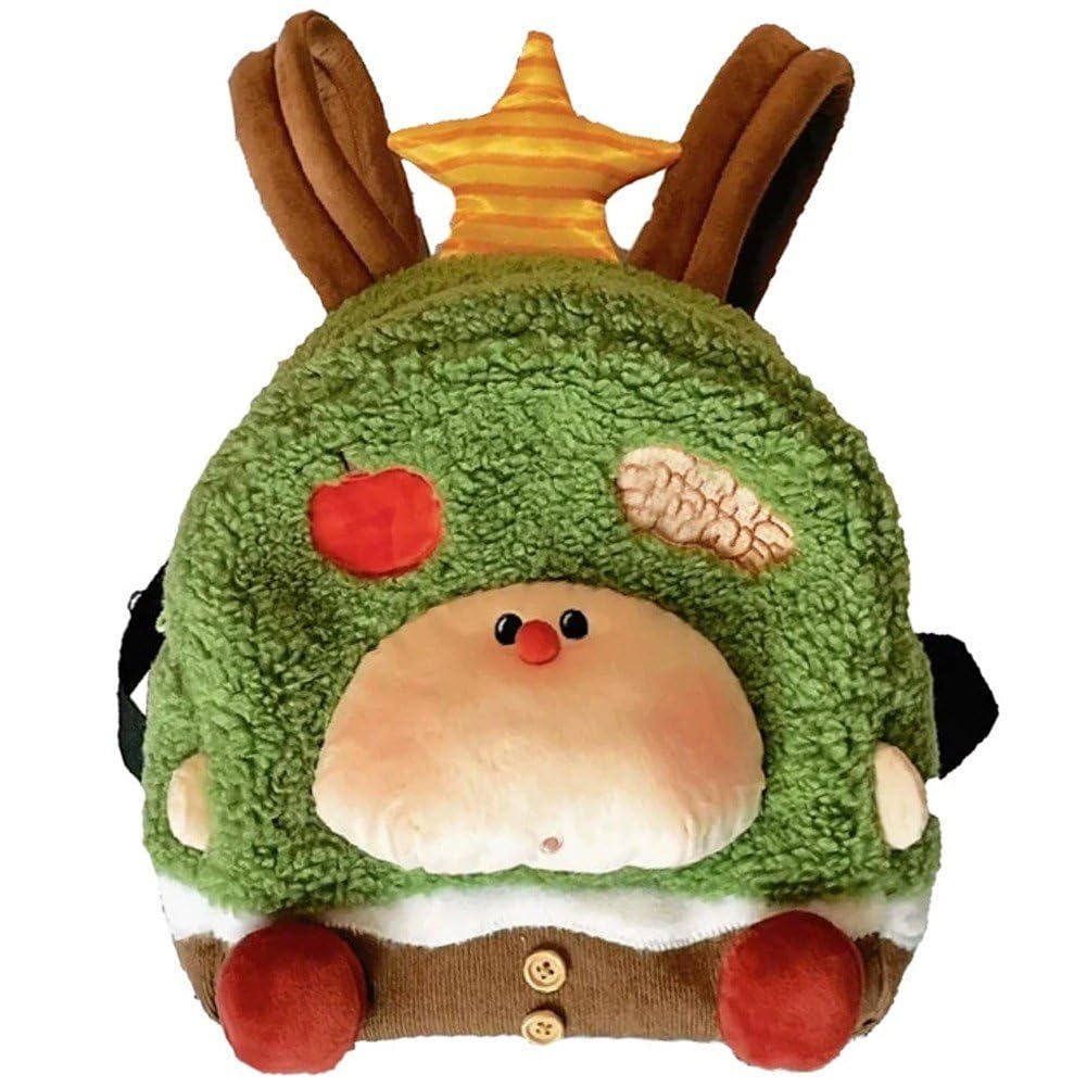 Sac à dos de Noël enfant pour l'école et sorties en peluche 3D