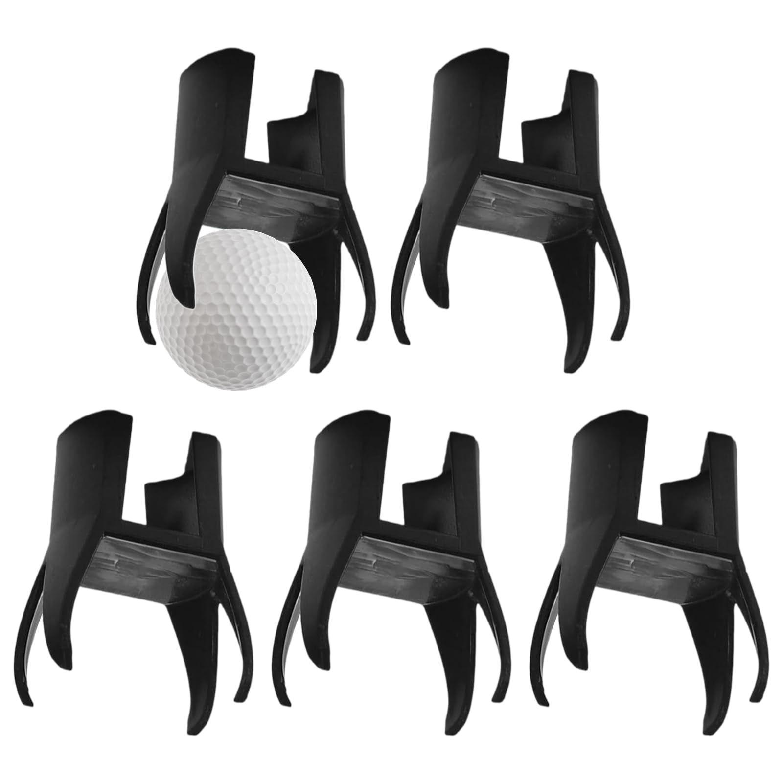 UEKPDM 5 Pcs Golf Ball Retriever,4-Claw Golf Ball Retriever for Putter,Golf Ball Picker Upper,Golf Ball Grabber Claw Sucker Golf Ball Pick Up Tool for Putter Grip