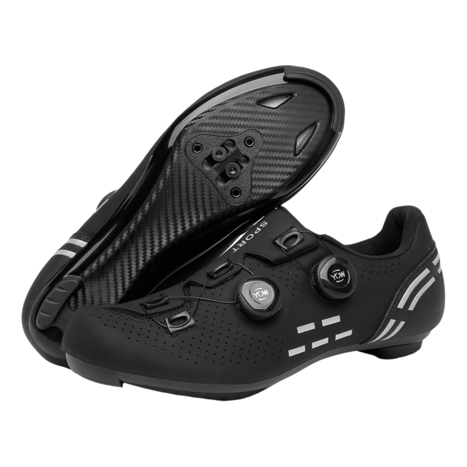 Buty rowerowe, męskie buty kolarskie, buty kolarskie szosowe, męskie buty kolarskie, antypoślizgowe buty rowerowe, odblaskowe paski, oddychające, uniseks